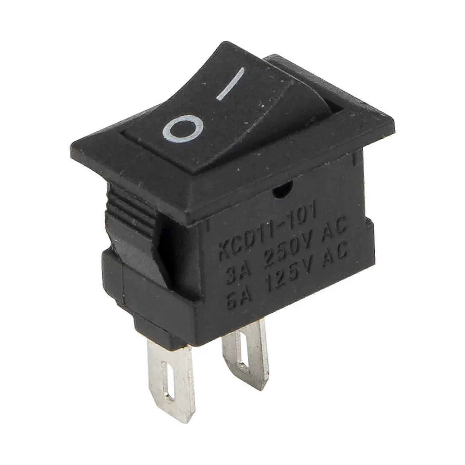10pcs Mini Boat Rocker Switch ON OFF KCD1112P 2 Pin Power Switch 13.5x9mm Durable