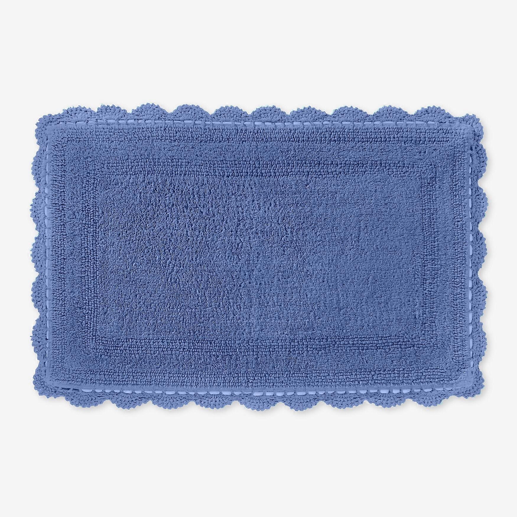 BrylaneHome Rectangular Crochet Bath Mat
