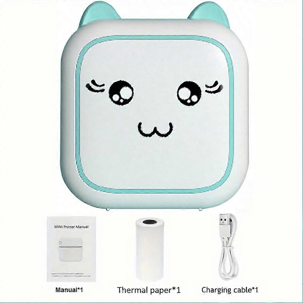 Mini printer, Thermal Printer Ink-free Portable Sticker Printer Compatible with IOS and Android, Wireless Photo Printing Tags