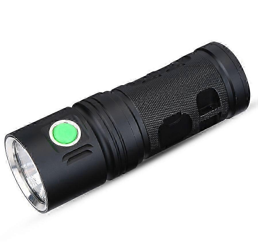 Rechargeable LED Mini Flashlight, 18650 Compatible, 3 Modes + Strobe, Waterproof