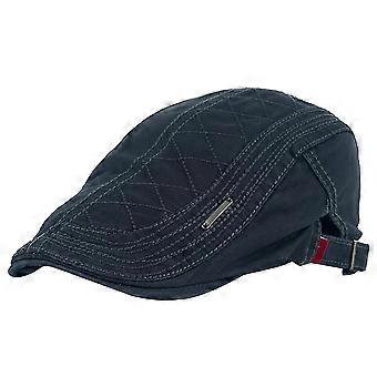 Patrón de cuadrícula Retro Otoño Invierno Algodón Hombres Gorra plana Pico Newsboy Hunting Hat