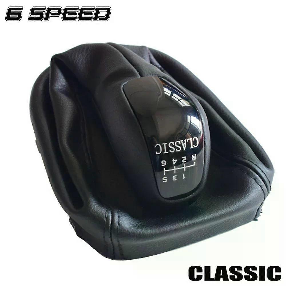 Shifter Manual 5 6 Spee  for C Class W203 S203 Leather Gaitor Boot Cover Car Styling Gearshift Lever Knob Stick