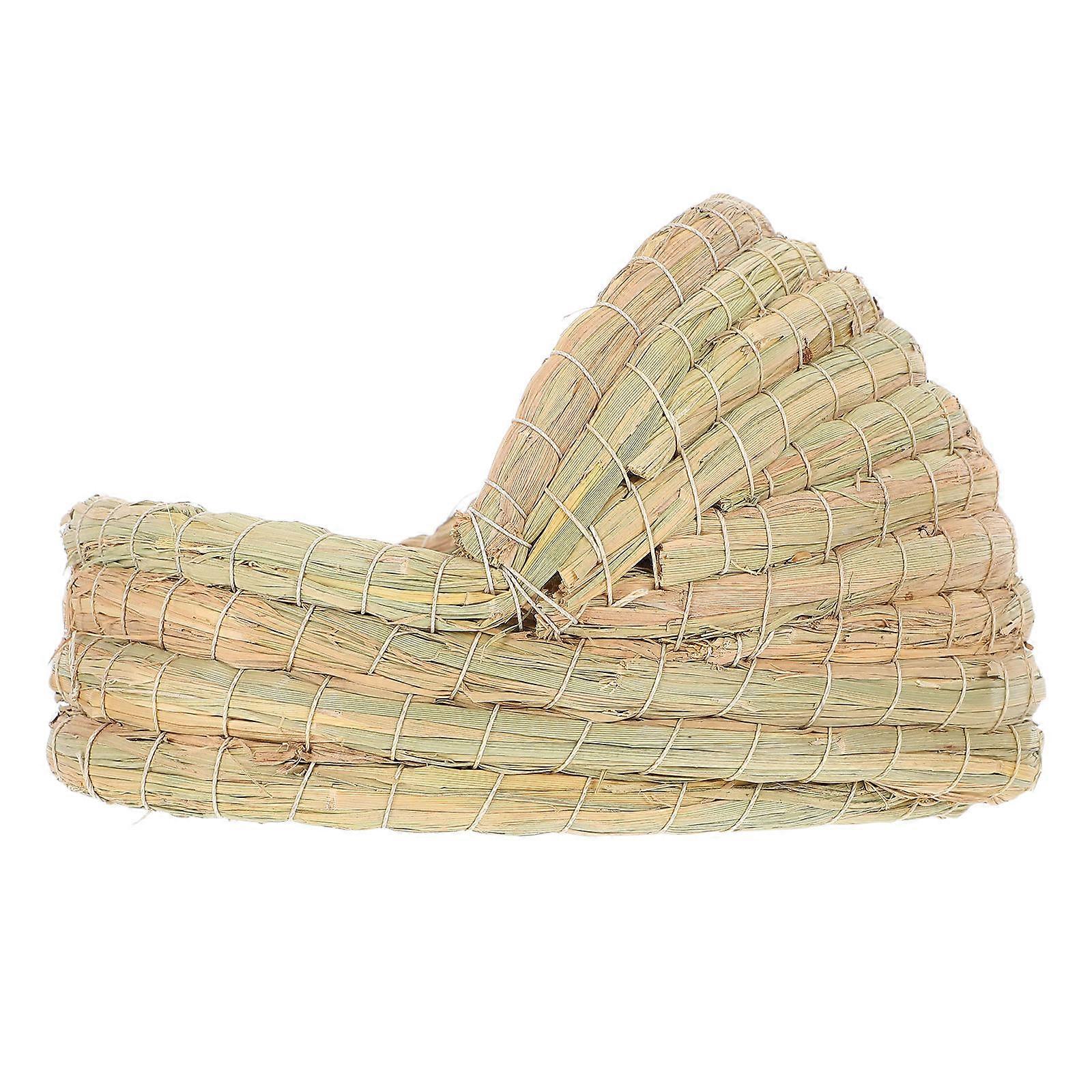 Chicken Nesting Box Handwoven Straw for Breeding Easy to Clean Durable Nest