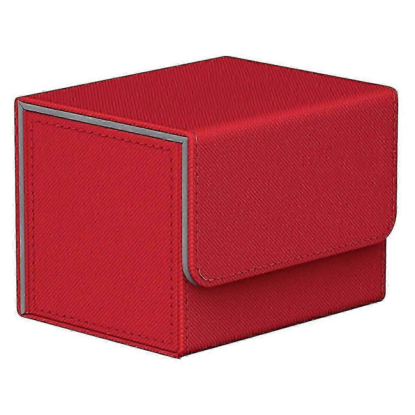 2025 For 100 Trading Card Deck Box Game Card Case Protector Red