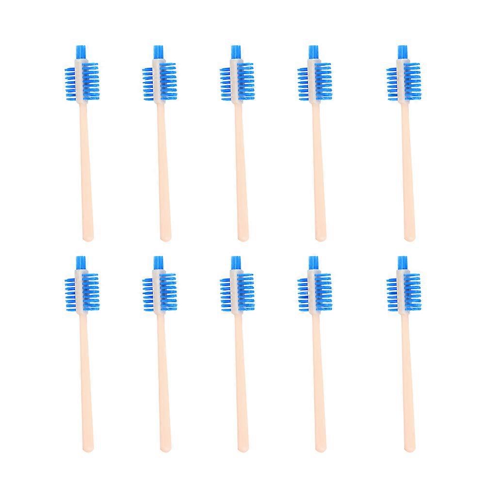 Juicer Cleaning Brush Triple Side Brush for Food Processor with 30Pcs Blue Plastic
