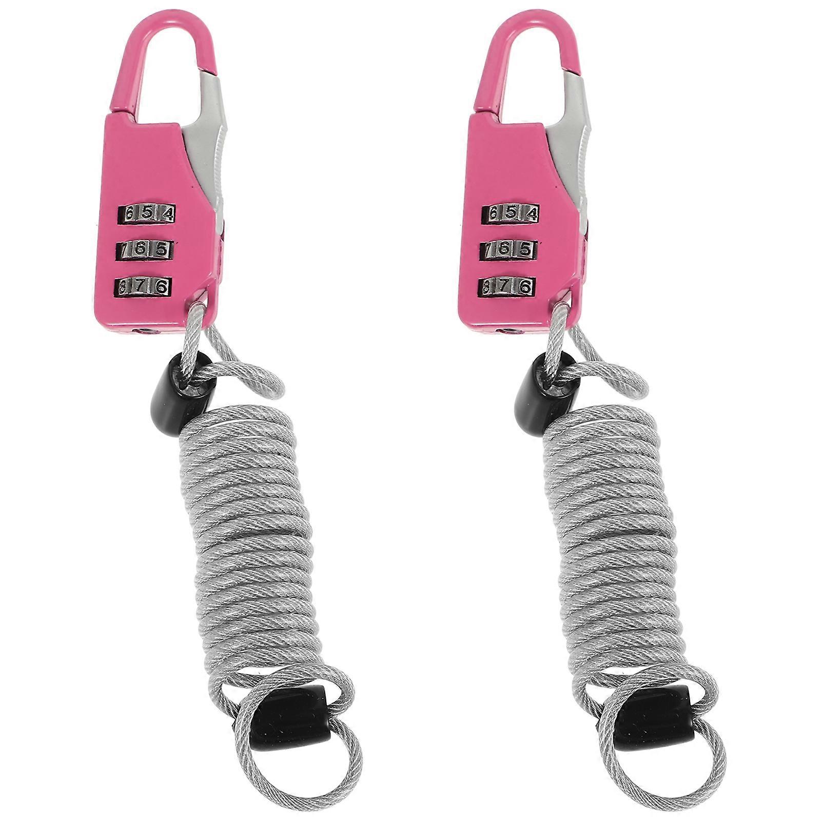 Luggage Lock Steel Security Lock for Bike Use 1Set Set