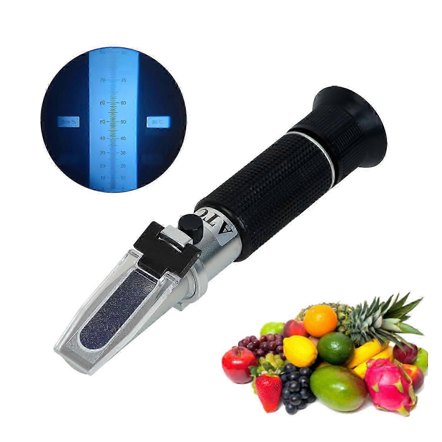 0-80% Brix Meter Refractometer, Refractometer Honey, Refractometer, Refractometer,brix Refractometer for Measuring Sugar Content 25-26