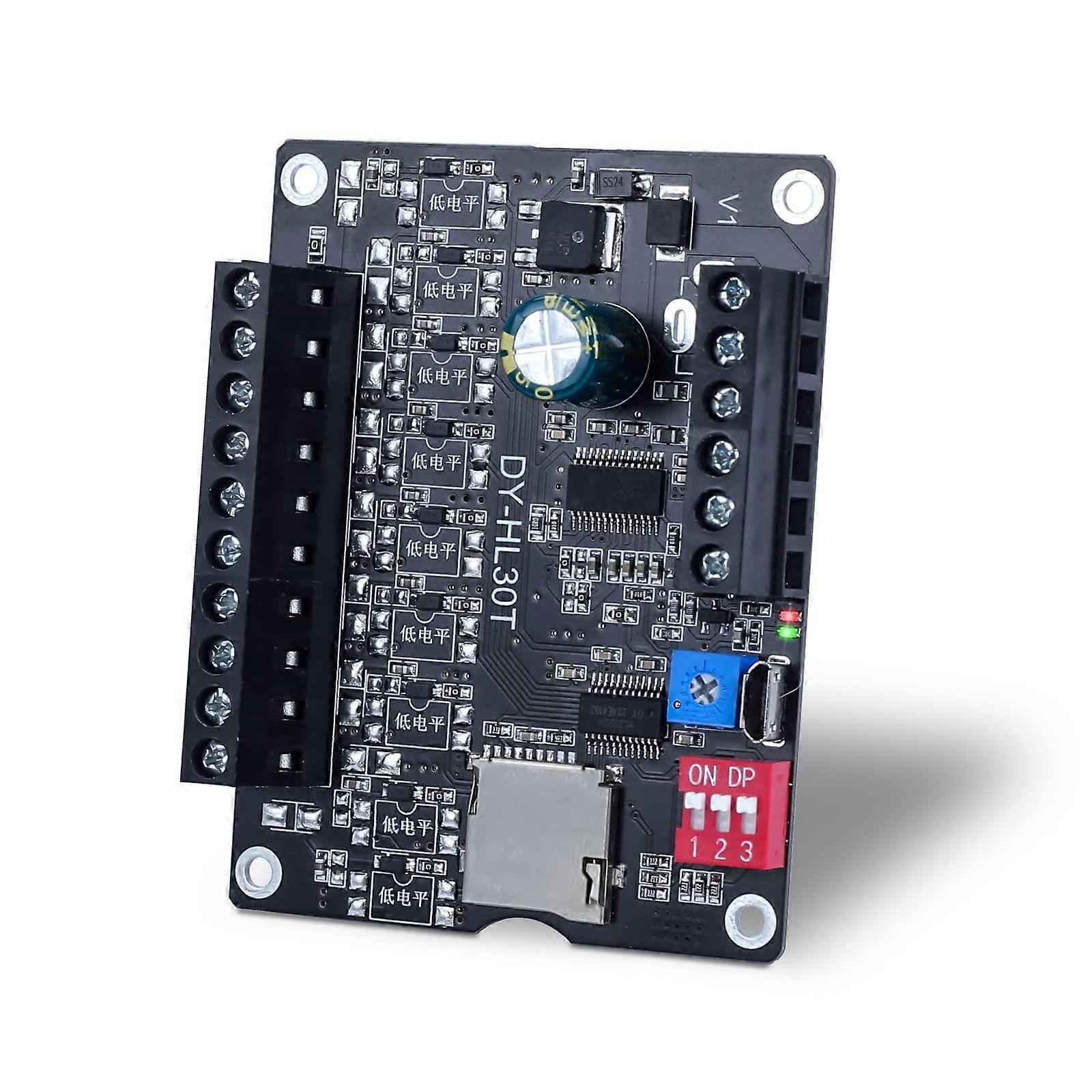 30W Voice Playback Module with MultiTrigger Modes, DC 924V MP3 Player for Announcements, TF Card Supported