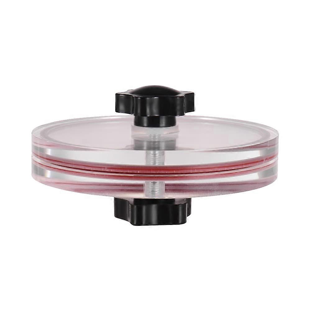 Vinyl Record Clamp Label Saver Acrylic Protector for Turntable Cleaning and Maintenance