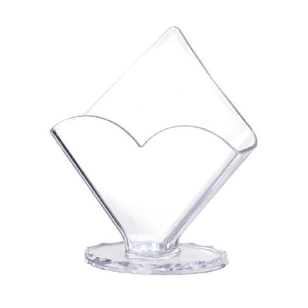 Clear Acrylic Napkin Holder with Large Capacity Storage and Open Front Access for Dining Table