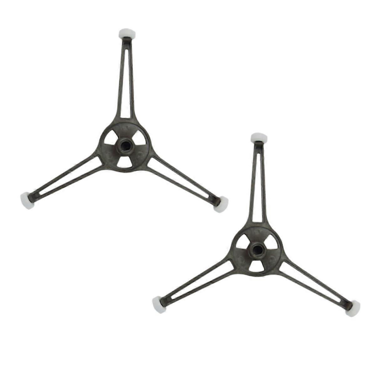 2pc YType Microwave Turntable Plate Support  Heat Resistant Glass Tray Holder for Even Cooking