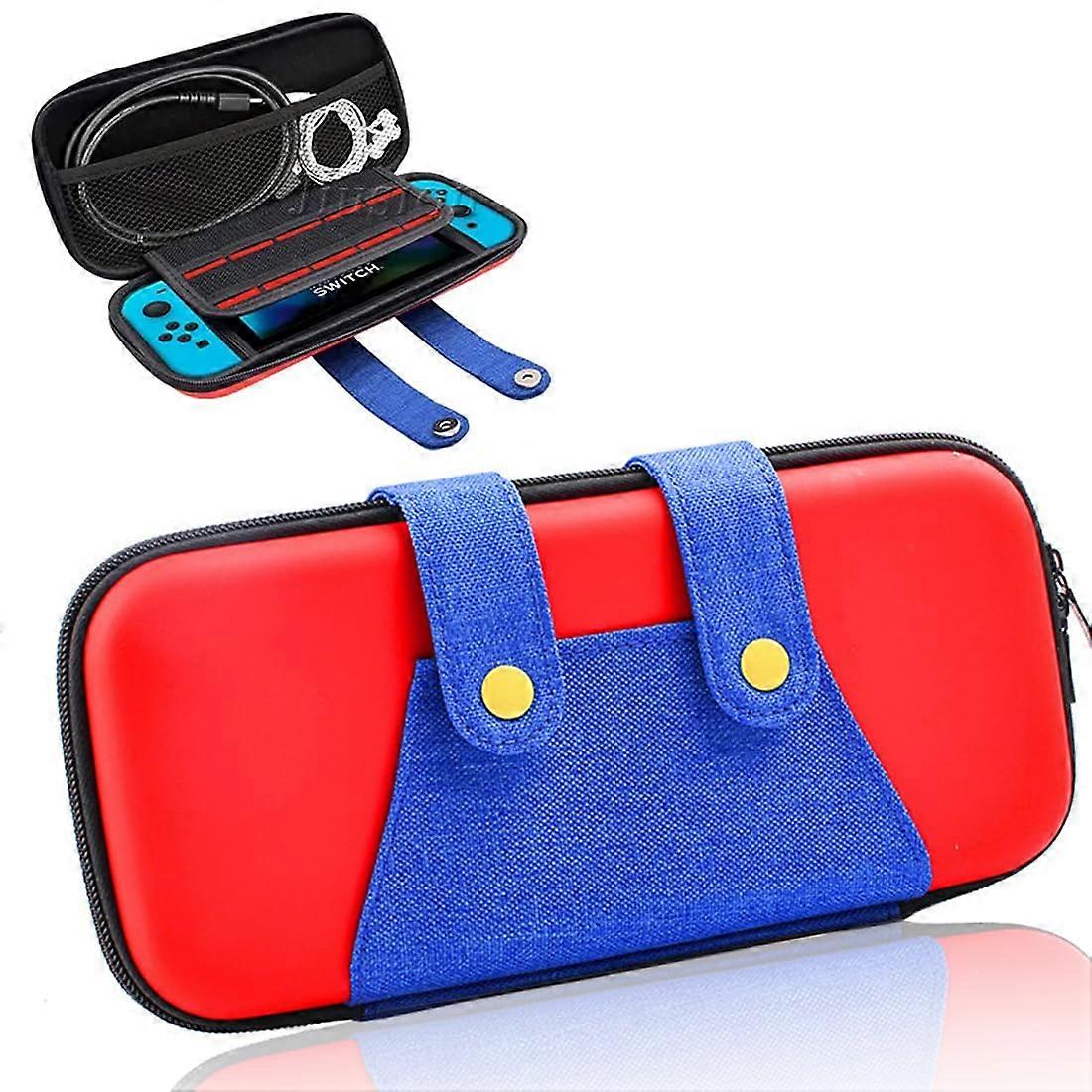 Carrying Case for Nintendo Switch and OLED, Hard Shell with 10 Game Cartridge Slots