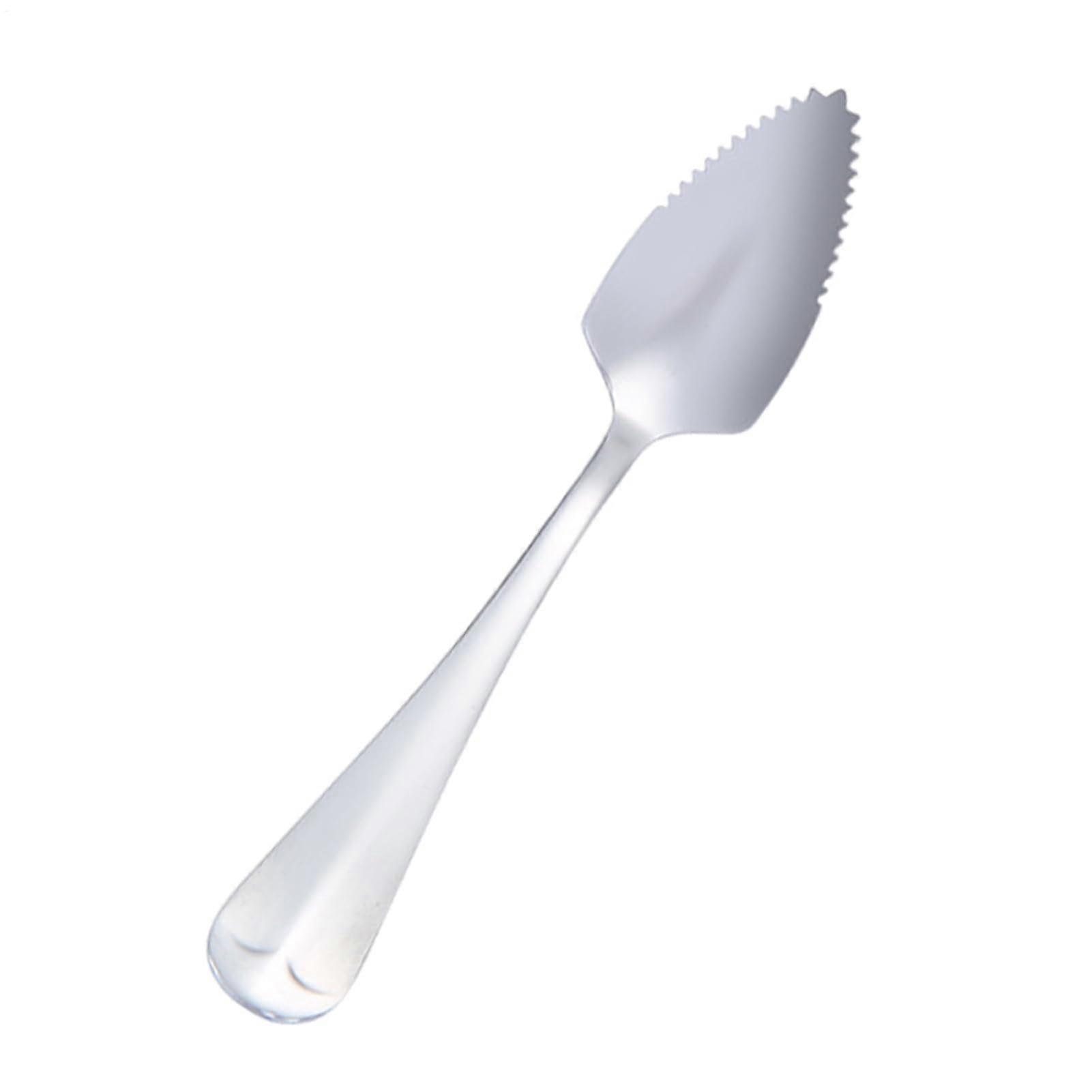 Stainless Steel Grapefruit Spoon with Serrated Edge, Ergonomic Handle Fruit Scraper for Citrus