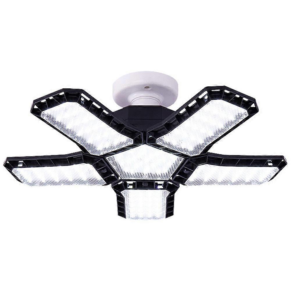 Super Bright LED Garage Light with 5 Adjustable Panels, E27 Screw Socket for Industrial Use
