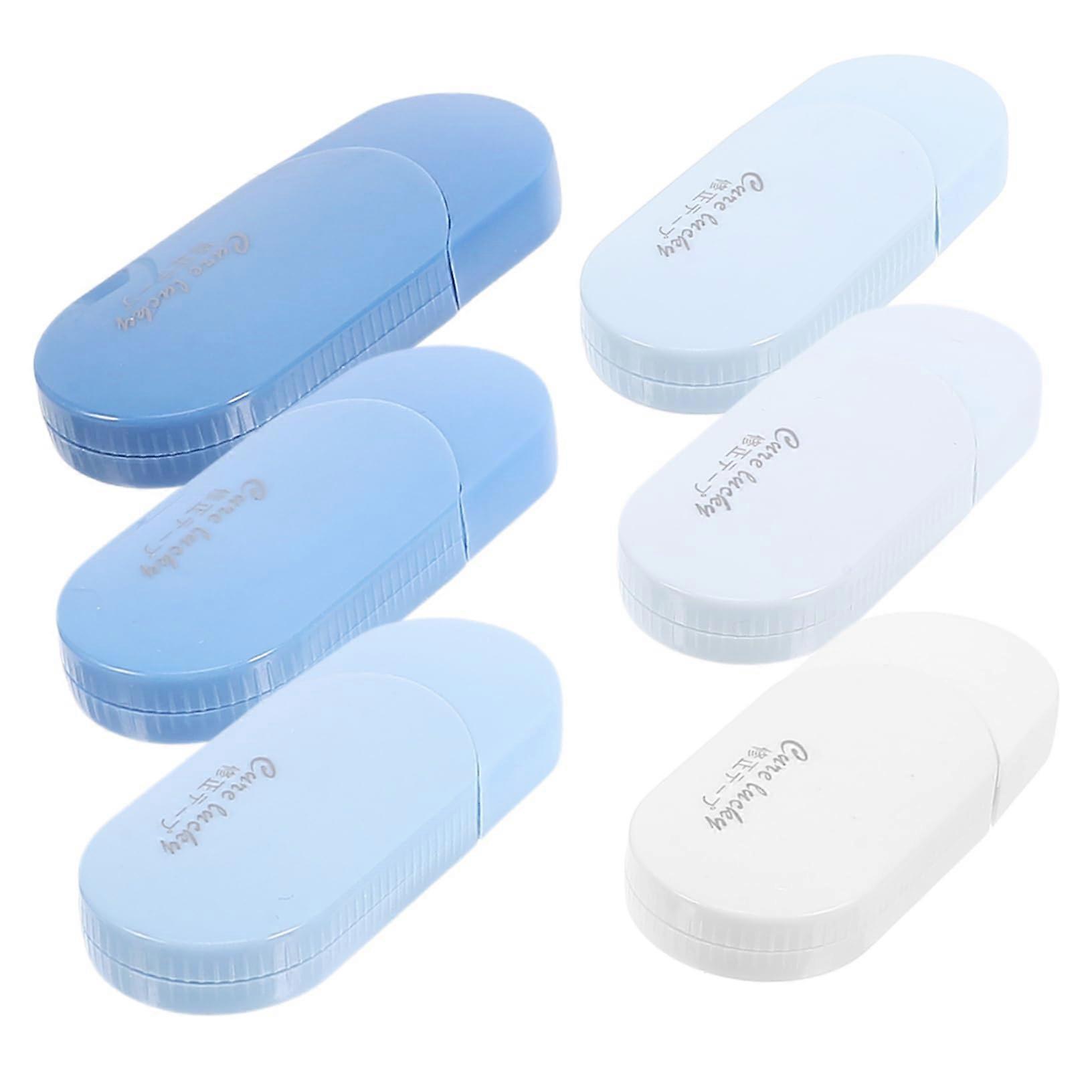 Gradient Blue Correction Tape Set for Students Smooth White Tape Roller Break Resistant Stationery