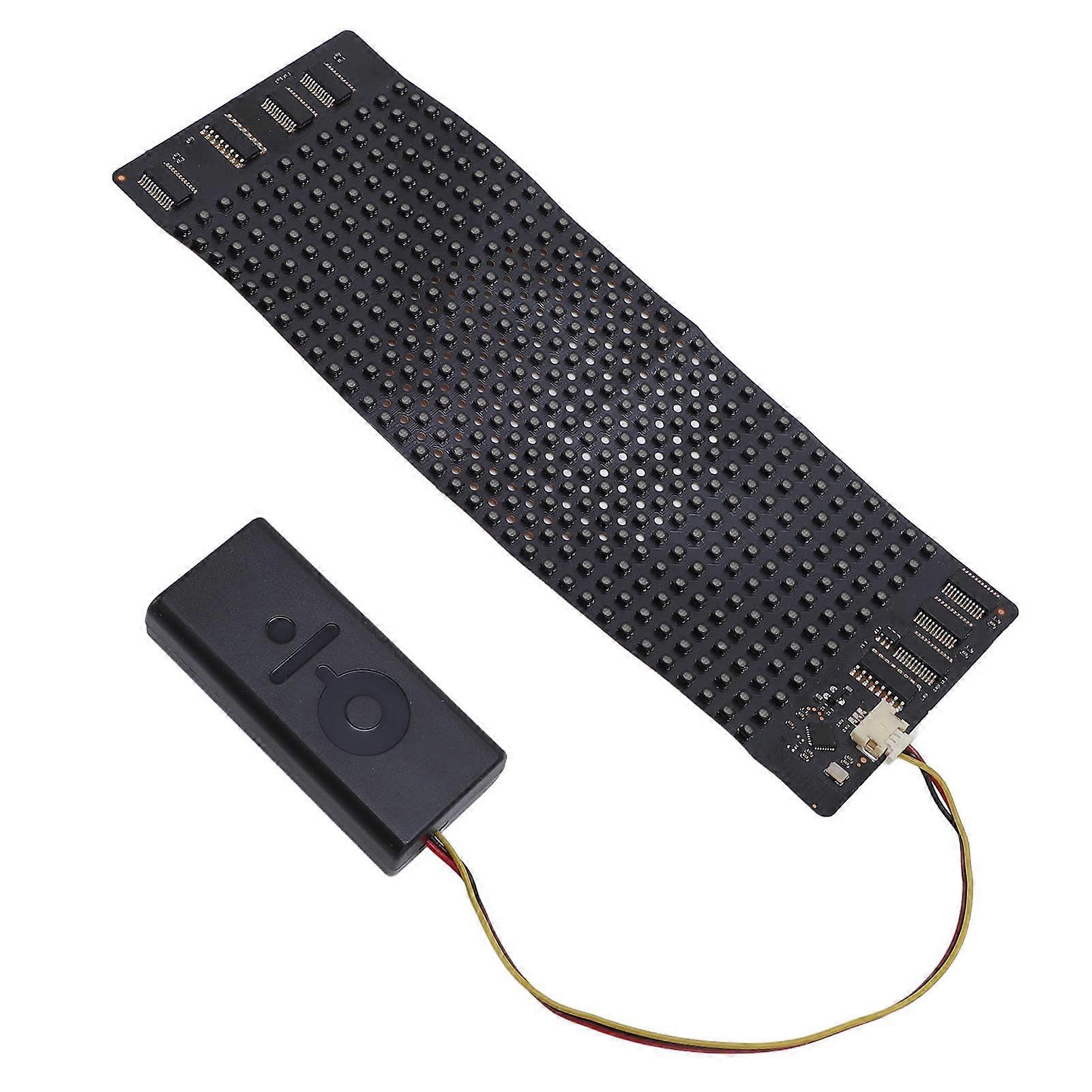 LED Display Board 12x32 Resolution RGB Rollable Programmable Sign with Smart App Control