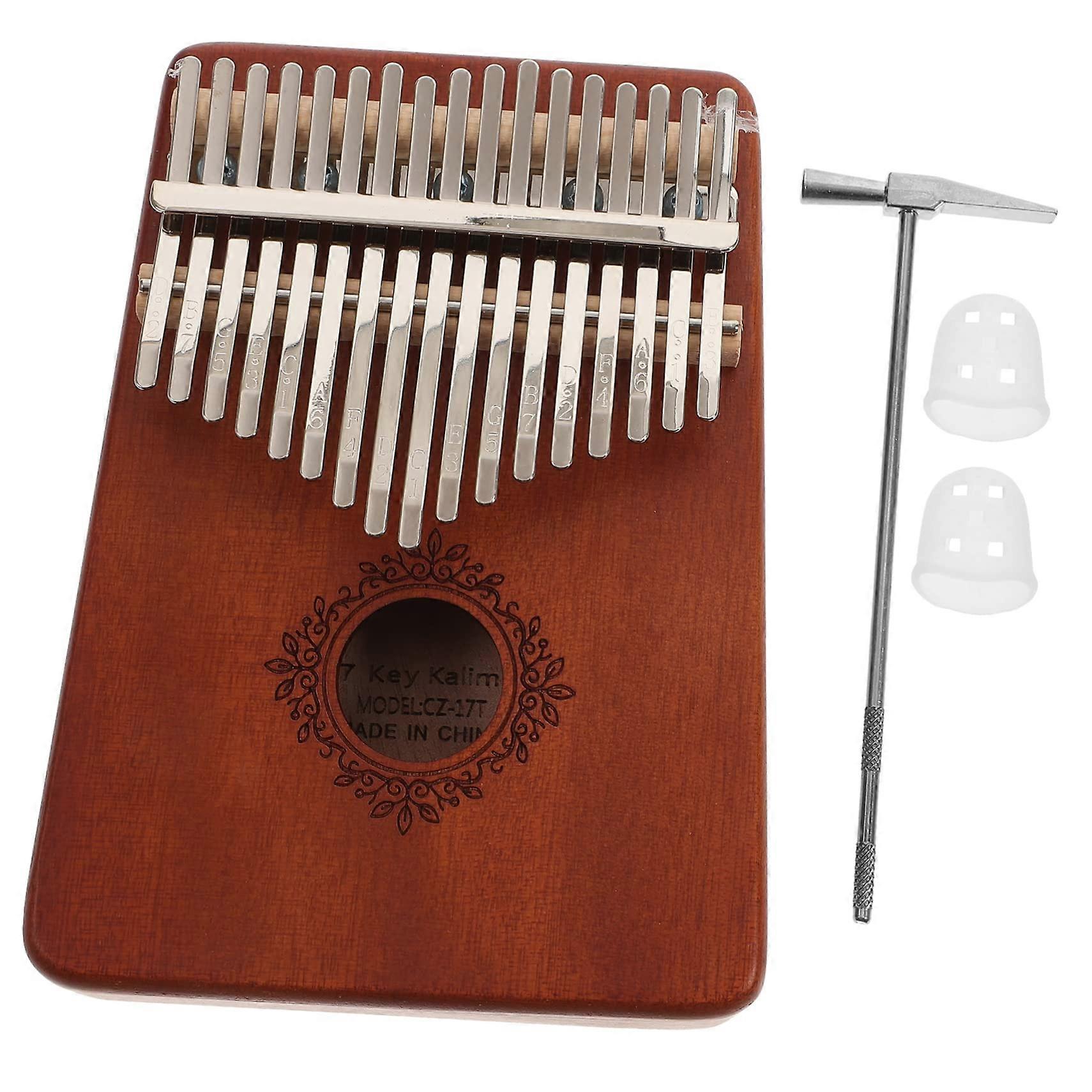 Vintage Kalimba Thumb Piano with Comfortable Playing Surface, BeginnerFriendly, Clear Tone