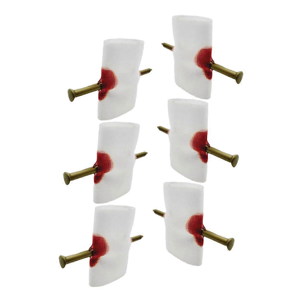 Magician Finger Trick Props Set with Quick Visual Impact for Stage Magic Nail Performances, 6pcs