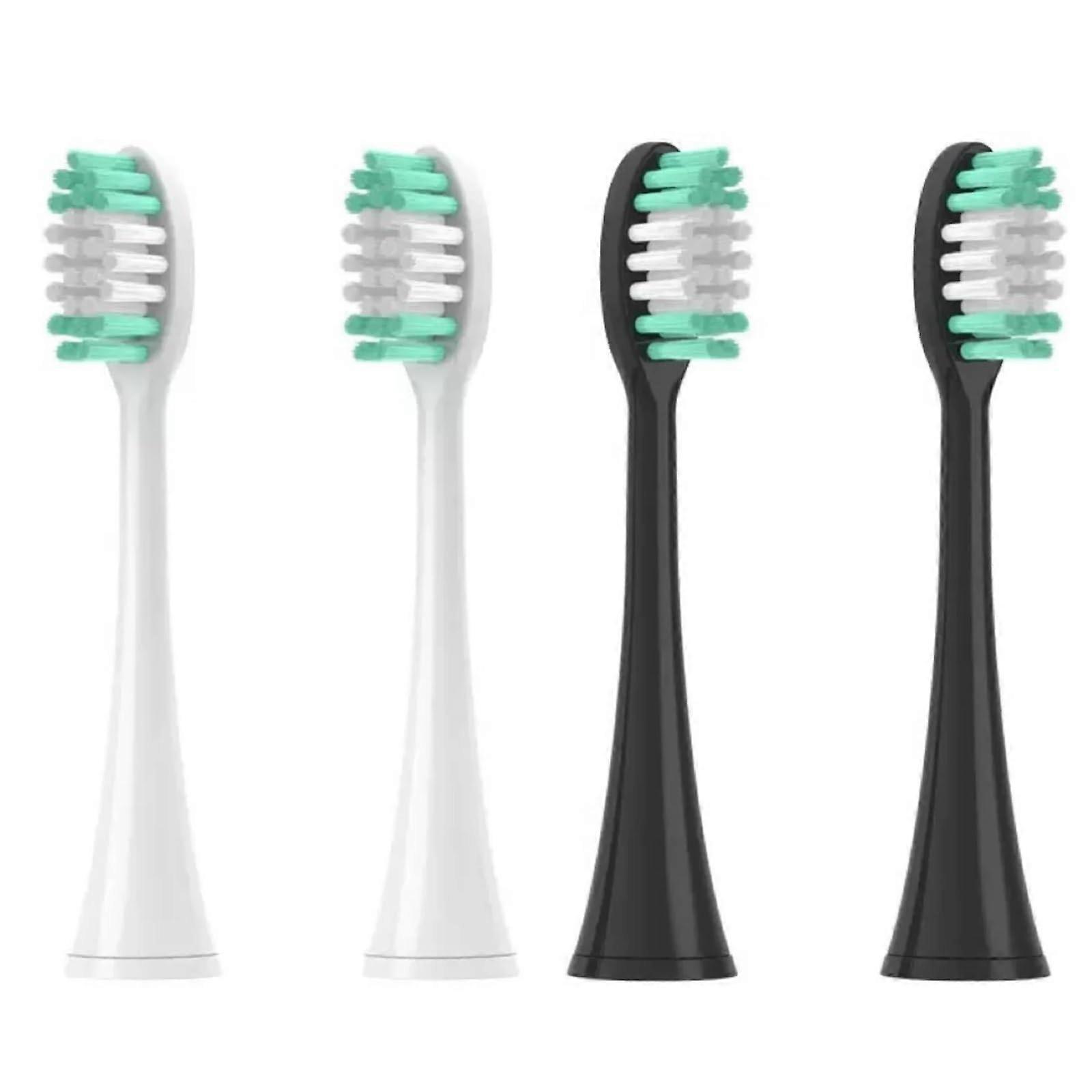 Replacement Toothbrush Heads 4 Pack White for Sonic Electric Toothbrush Secure Fit Multi Compatible