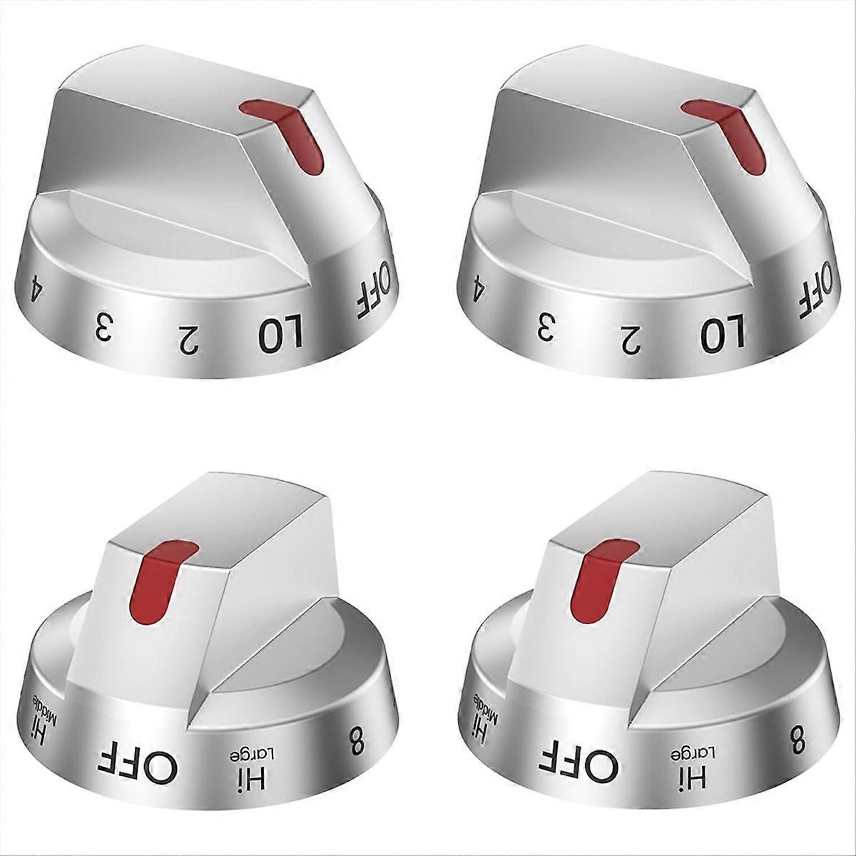 DG94-03500V/W for Electric Stove Replacement (4PCS) Silver