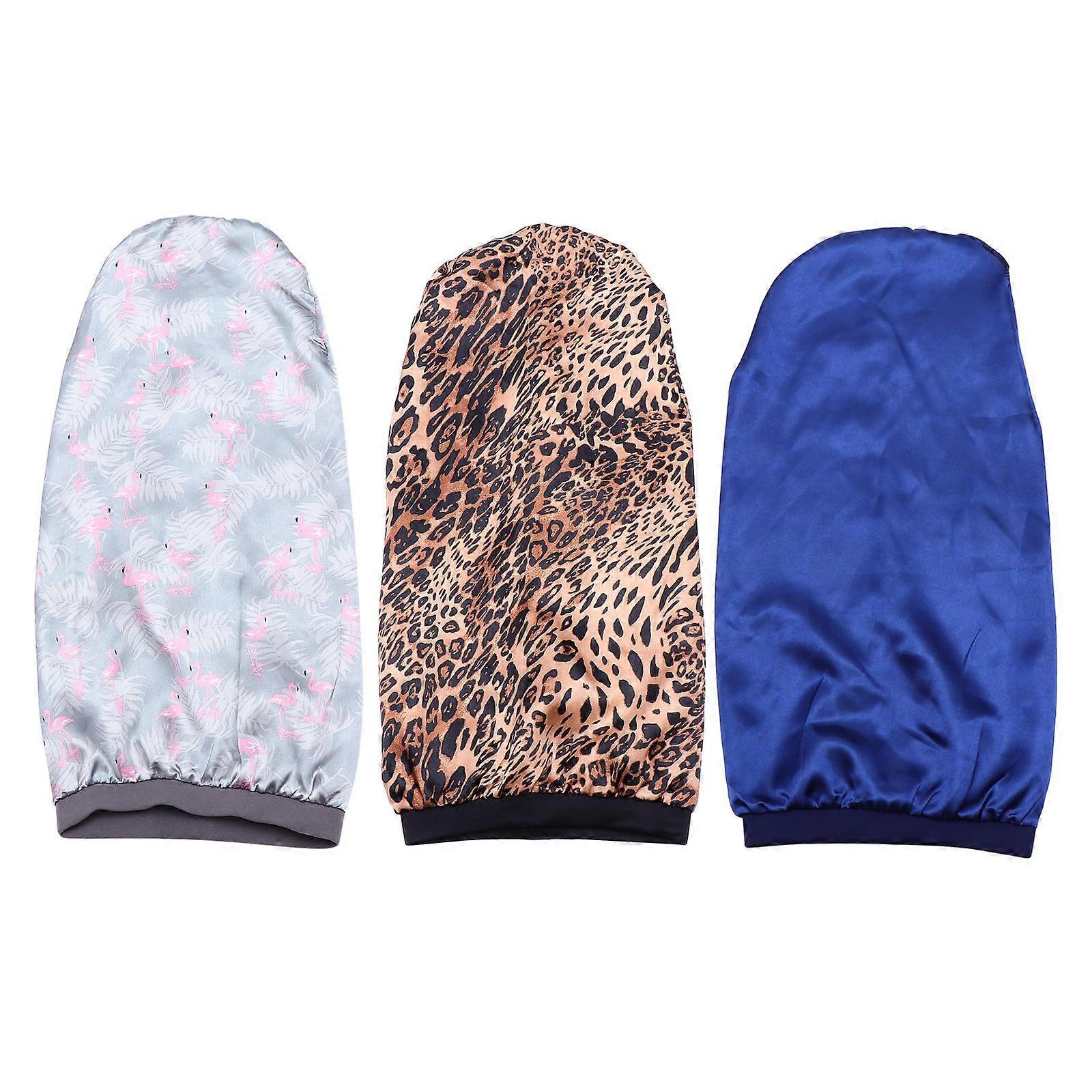 Satin for Hair Protection with 3Pcs Elastic Sleeping Caps