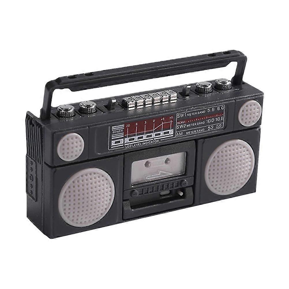 DEEPCRAFF Radio Model Black Plastic 1Set