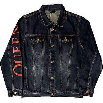 Queen White Crest Denim Jacket