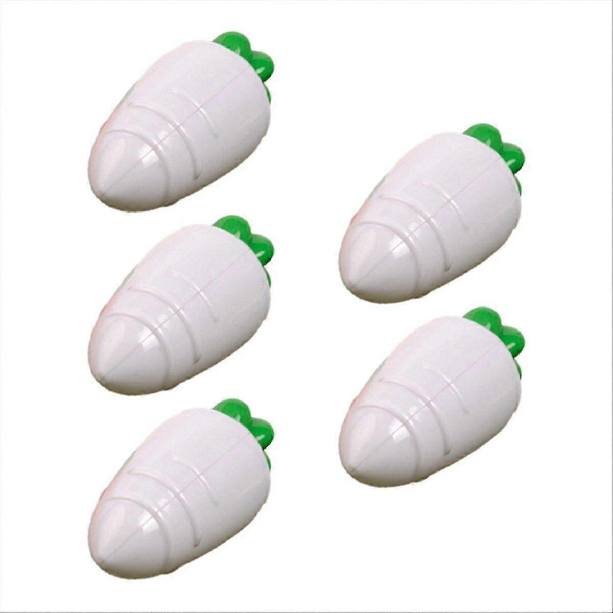 5pcs Transparent Easter Plastic Carrots Candy Box Easter Gift Box Decorations B
