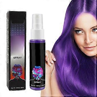 30 ml wegwerp haarkleurspray, tijdelijke, sneldrogende wax voor Halloweenfeestjes, gebruiksvriendelijke kleurspray voor haarstyling en kostuums.