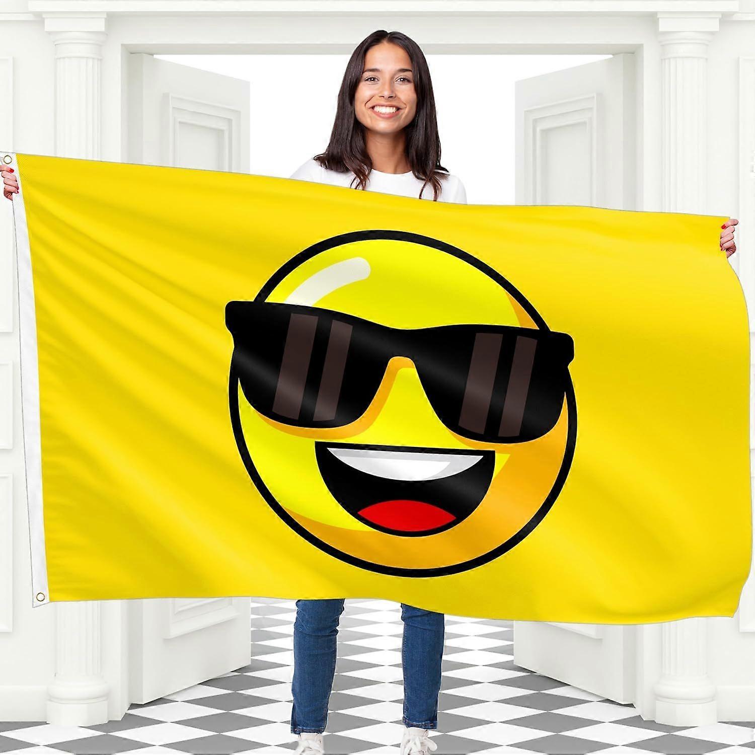 Gelbe Smiley-Flagge IW0664