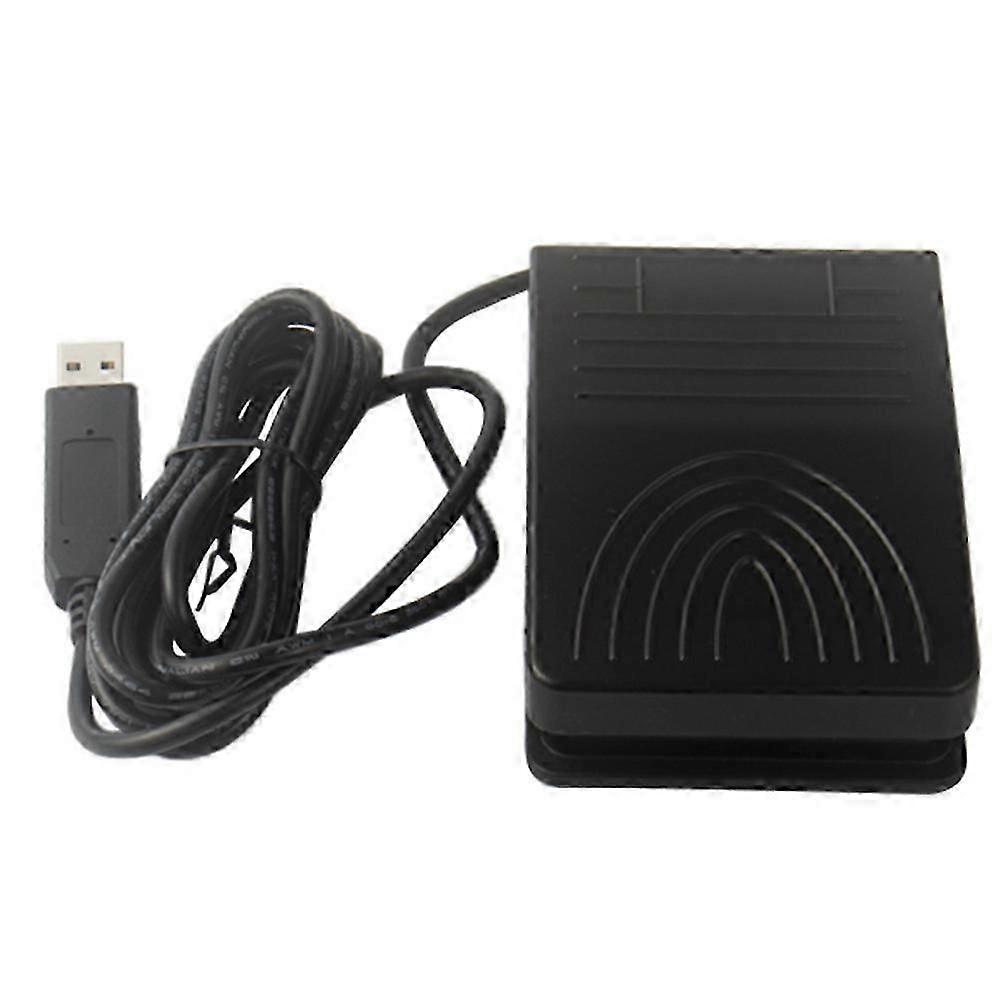 USB Foot Pedal Control Switch PC Game Pad USB Pre-Program Keyboard Mouse Adapter Compatible with Computer Strin