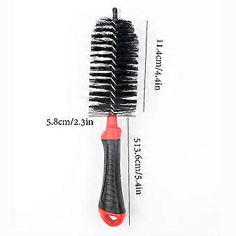 Chain Clean Brush Bicycle Cleaning Tool for Bike 3Pcs Red Set