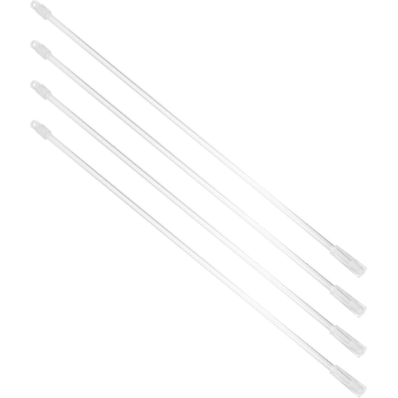Transparent Blind Wand Replacement for Vertical Blinds with Hook 4Sets