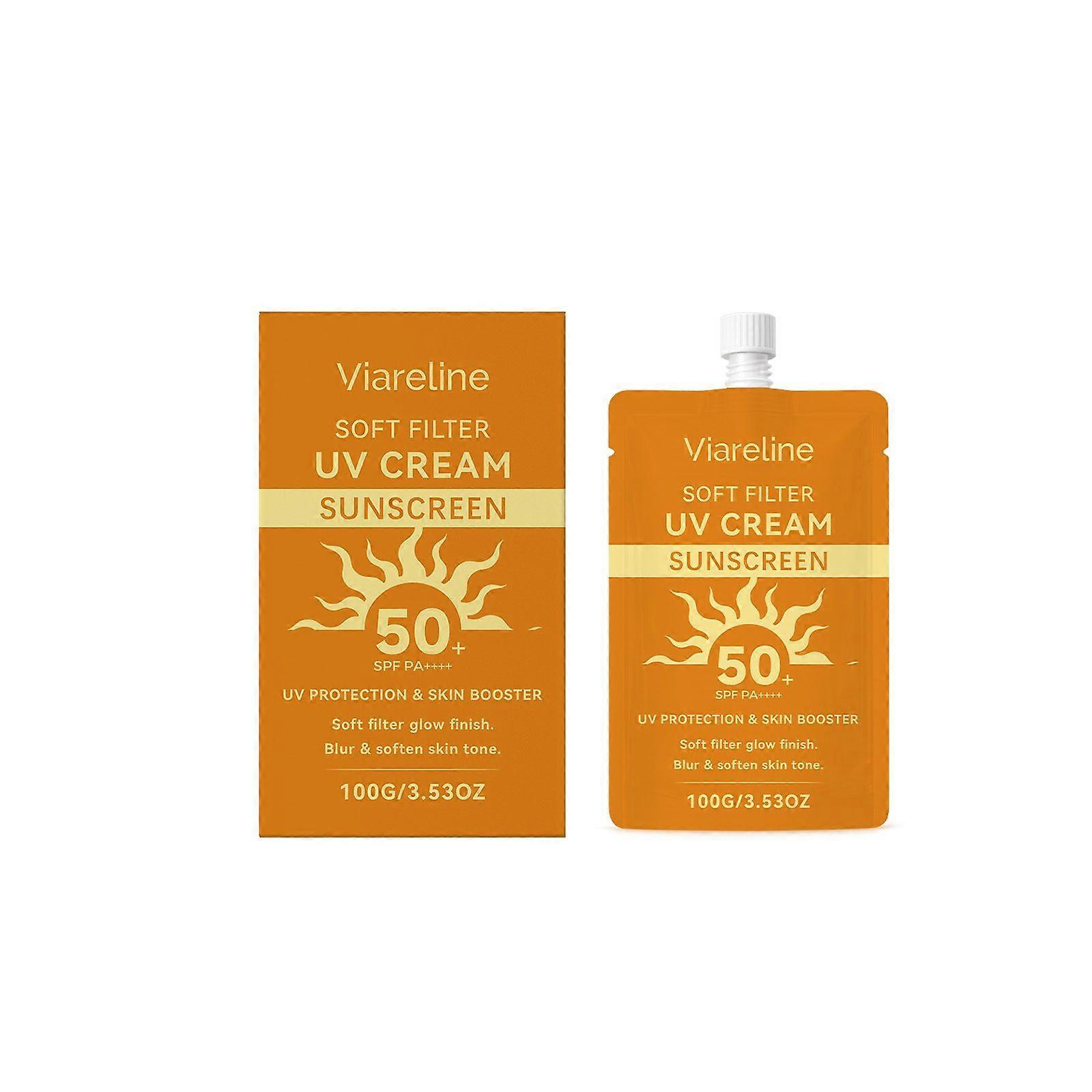 Soft Filter UV Sunscreen, SPF50+ Moisturizing Sun Cream (100g)