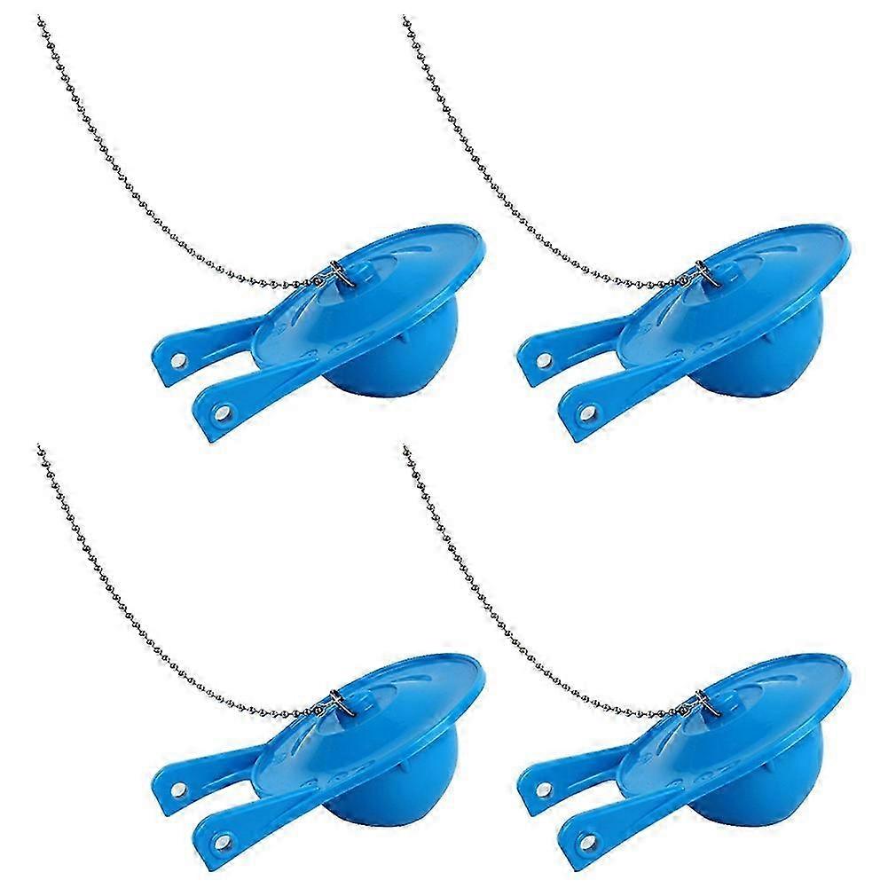 4Pack Toilet Flapper Replacement,3Inch Flapper Replacement Water Conserving with Stainless Chain, E