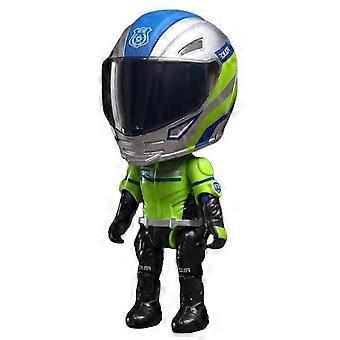 Robot motociclista trasformabile, action figure con articolazioni mobili, regalo di compleanno per bambini - tfd