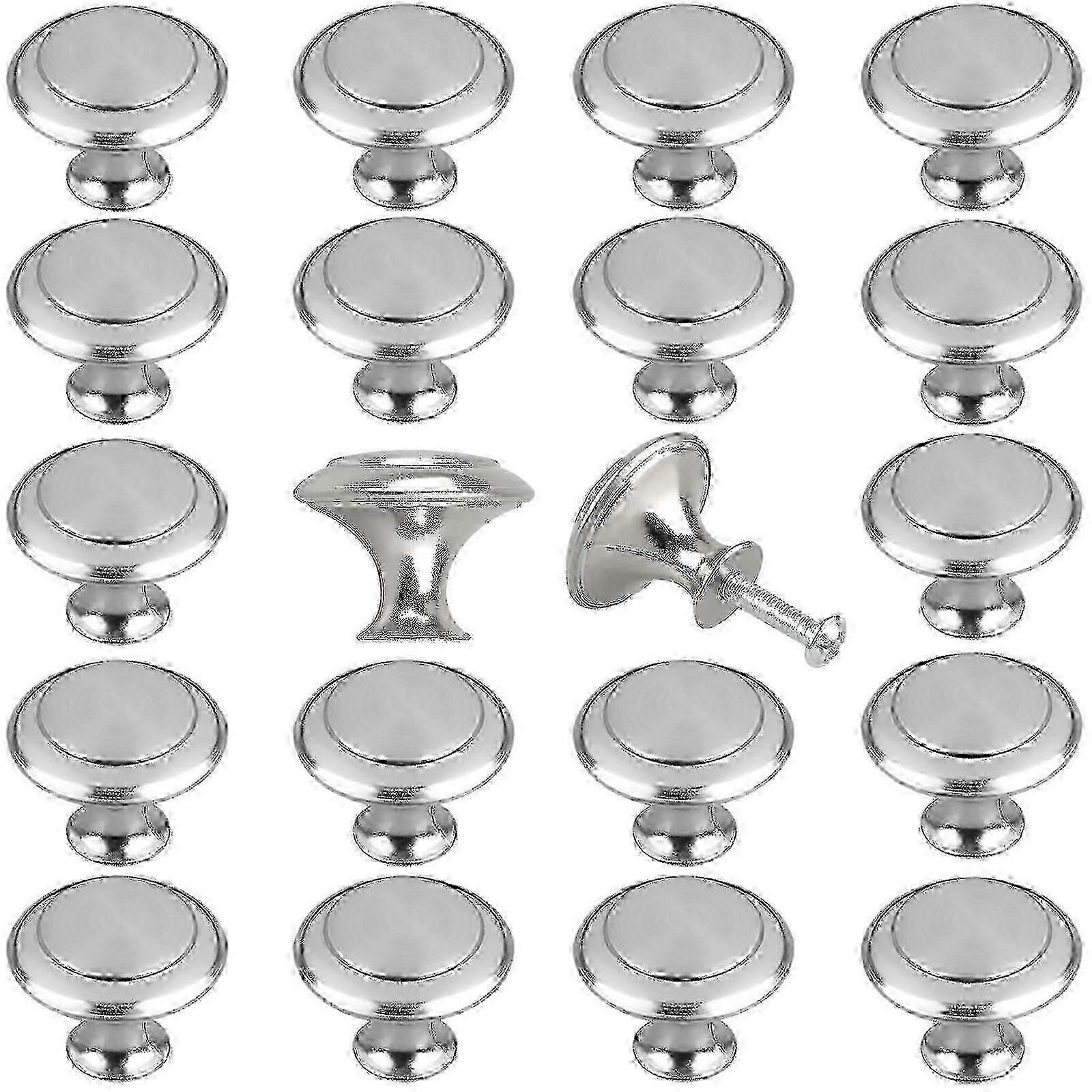 SZW-20pcs Kit Cabinet Knobs Pulls, Brushed El Cabinet Knobs, Eeekit Er Er S Board Door Knobs, Kit Cabinet Ware Wit-