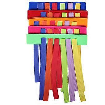 5pcs Kindergarten Outdoor Toys: Stretchable Tail Game Belt Kids - Sensory Training Equipment for Coordination & Teamwork - Catching Belts for Park Sch