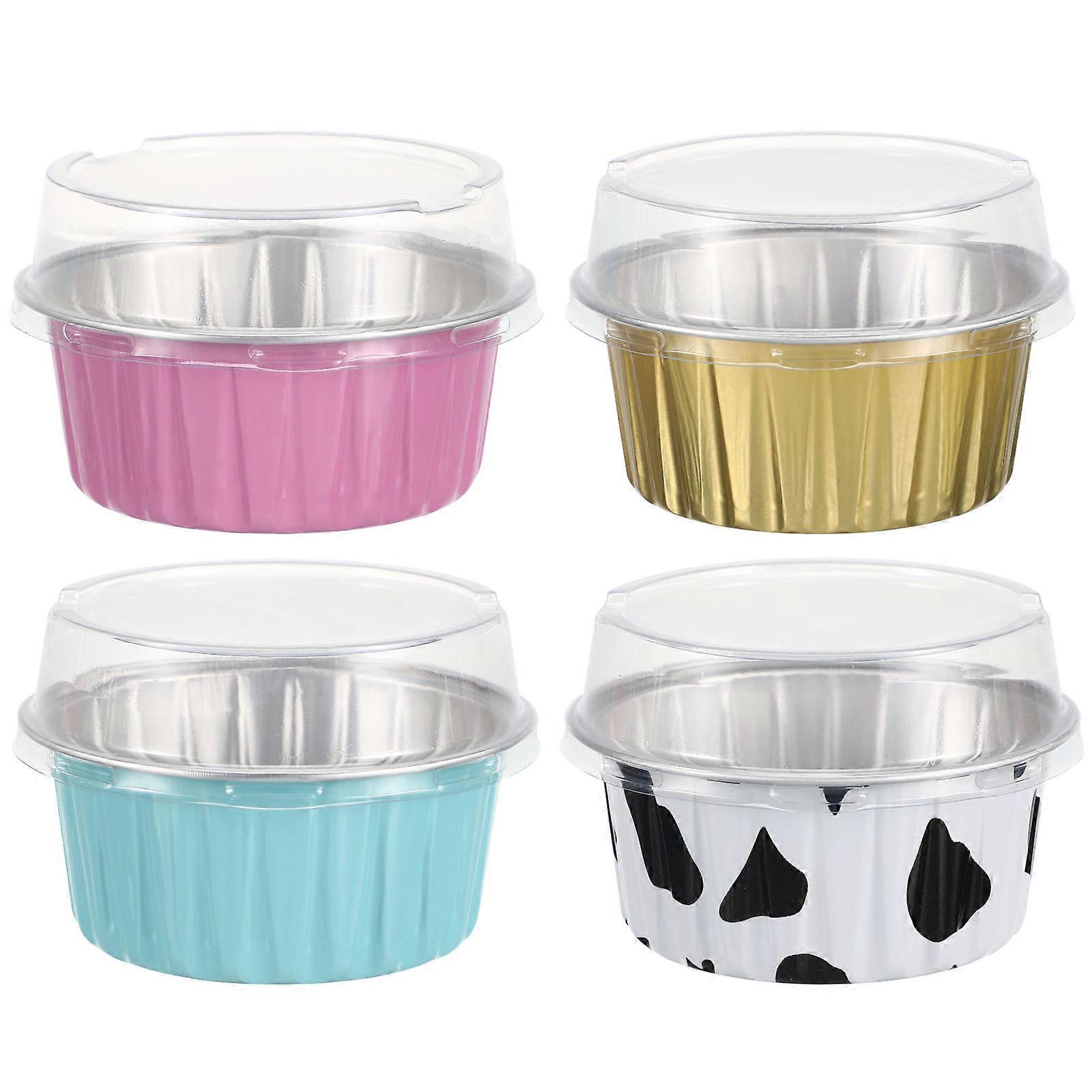 20Pcs Household Pudding Cups Multi-function Baking Molds Convenient Baking Cups