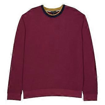 Ted Baker miesten neulottu kerrostettu normaali collegepaita