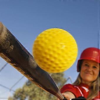 12 Pcs Pitching Machine Softballs Dimpled Softballs 12-Inch Pitching Machine Softballs for Hitting and Fielding Practice