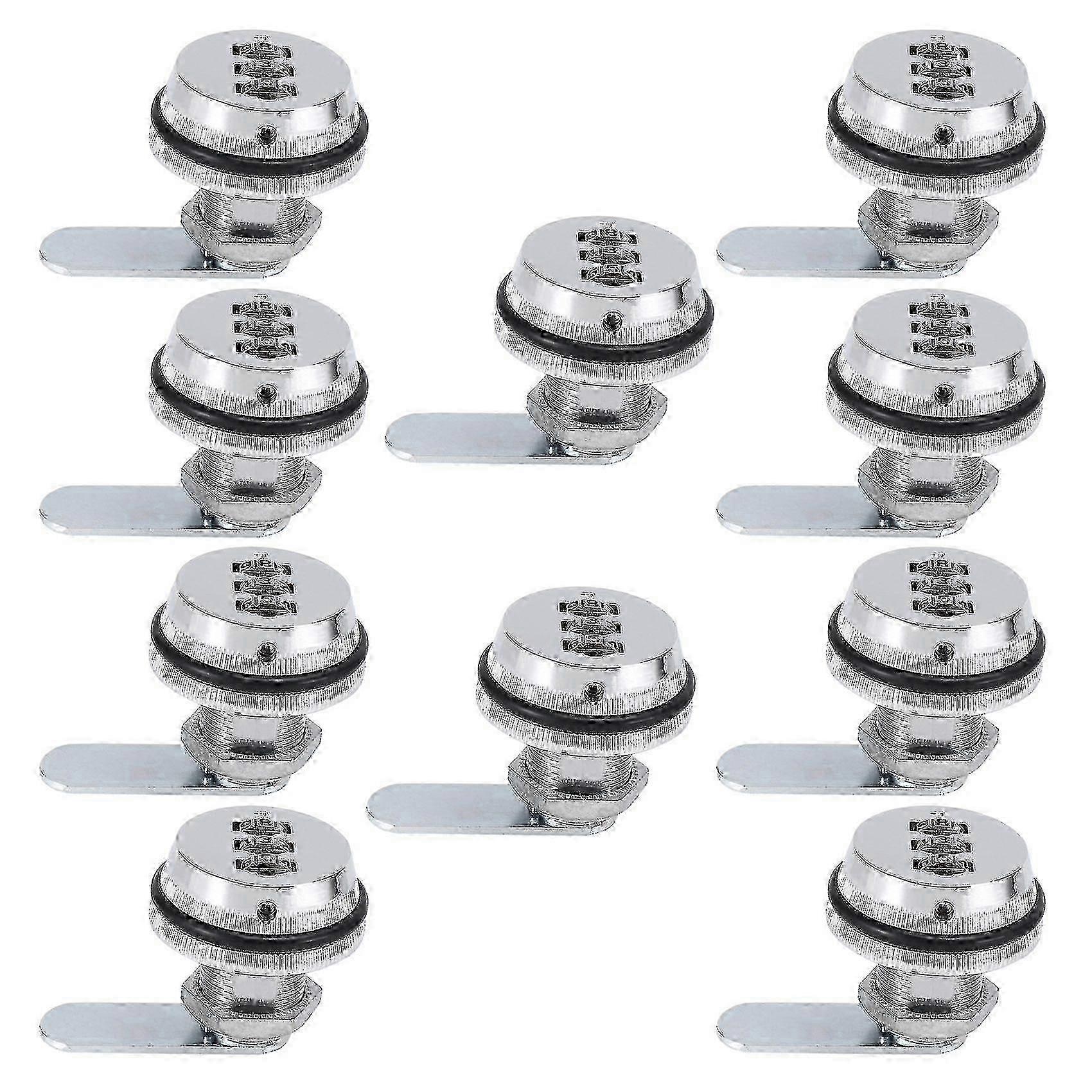 10x Alloy Code Combination Cam Lock Keyless Post Mail Box Cabinet Rv 3 Dial Silver