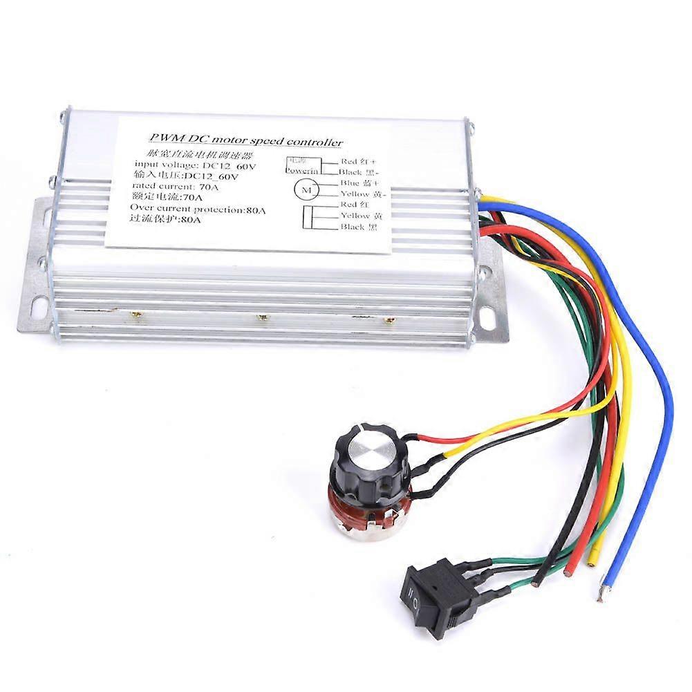 12V60V 70A PWM DC Motor Speed Controller Reversible Forward/Reverse Rotation