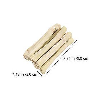 Pet Chewing Plaything Bamboo Grinding Stick for Teeth Care 1Set Beige