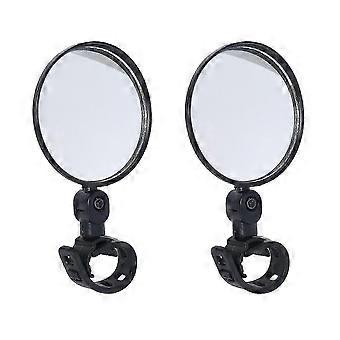 2 Pack Electric Scooter Rearview Mirror, Wide Angle 7cm Tempered Glass Adjustable Wristband, Compatible with M365 Electric Scooter