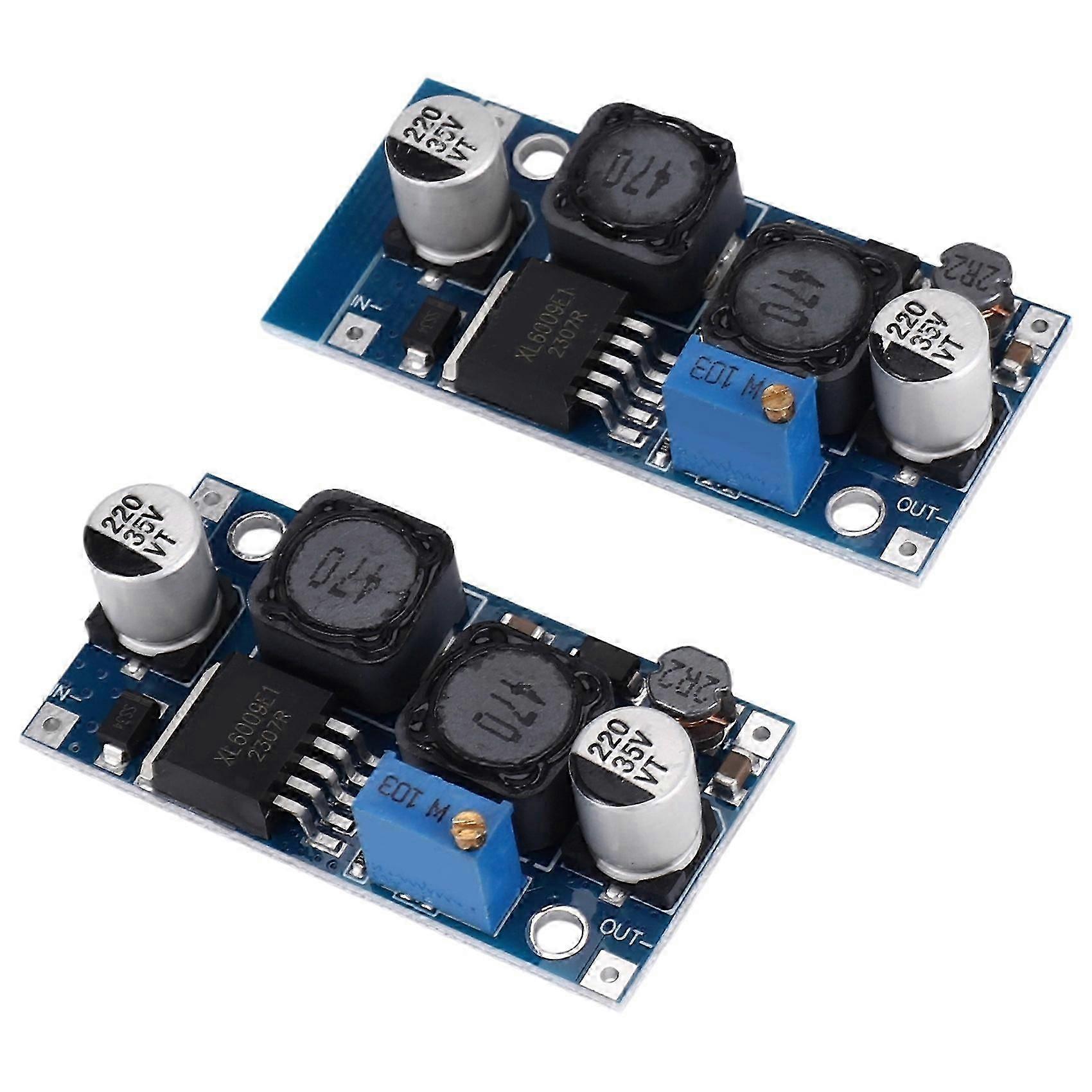 2Pcs Adjustable DC-DC Boost Converter Automatic Wide Voltage Regulator XL6009 Voltage Module