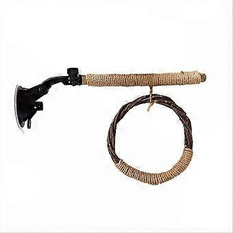 Hanging Bird Cage Accessories Natural Bird Toy Swing Set