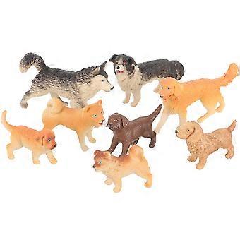 Realistic Puppy Figurines Mini Dog Figurines for Decoration 16Pcs Collection