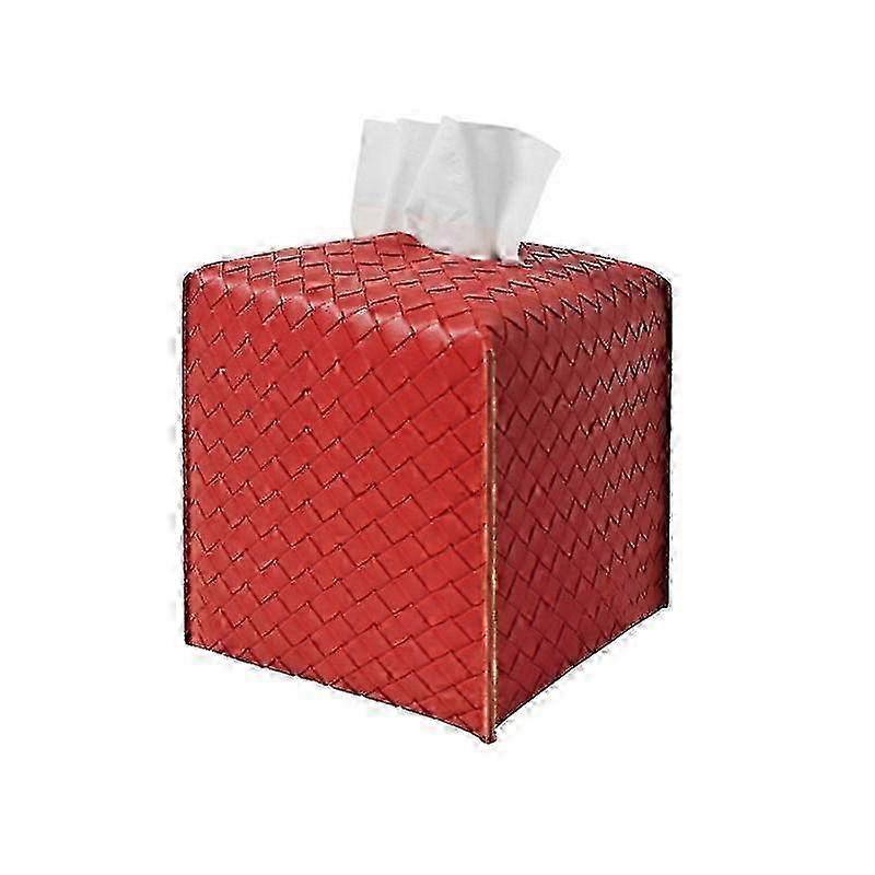 PU Leather Tissue Box Cover Square