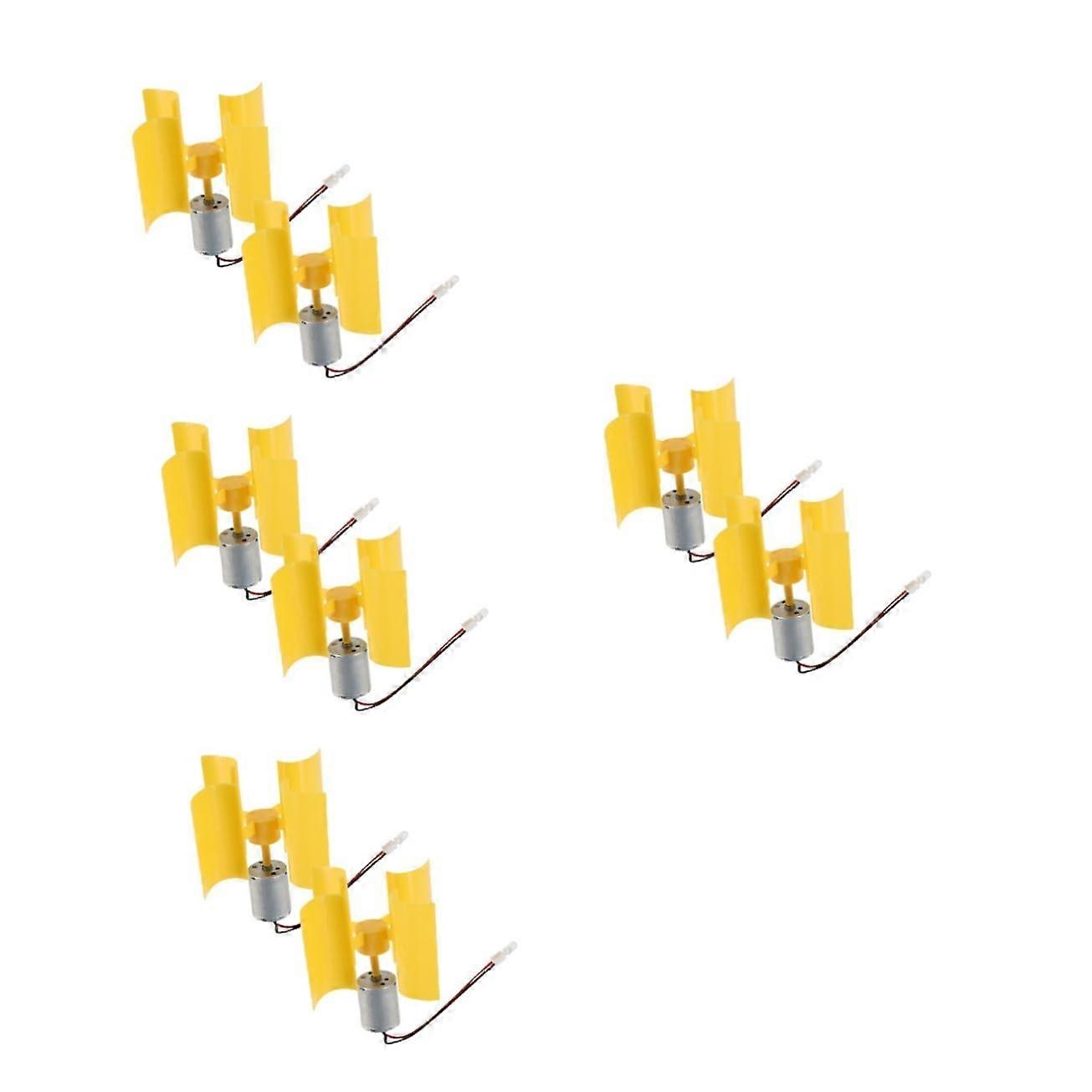 8pcs Educational Wind Power Kit for Students DIY Science Experiment Set Vertical Design